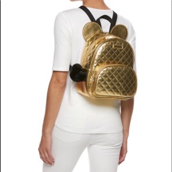 gold mickey mouse backpack